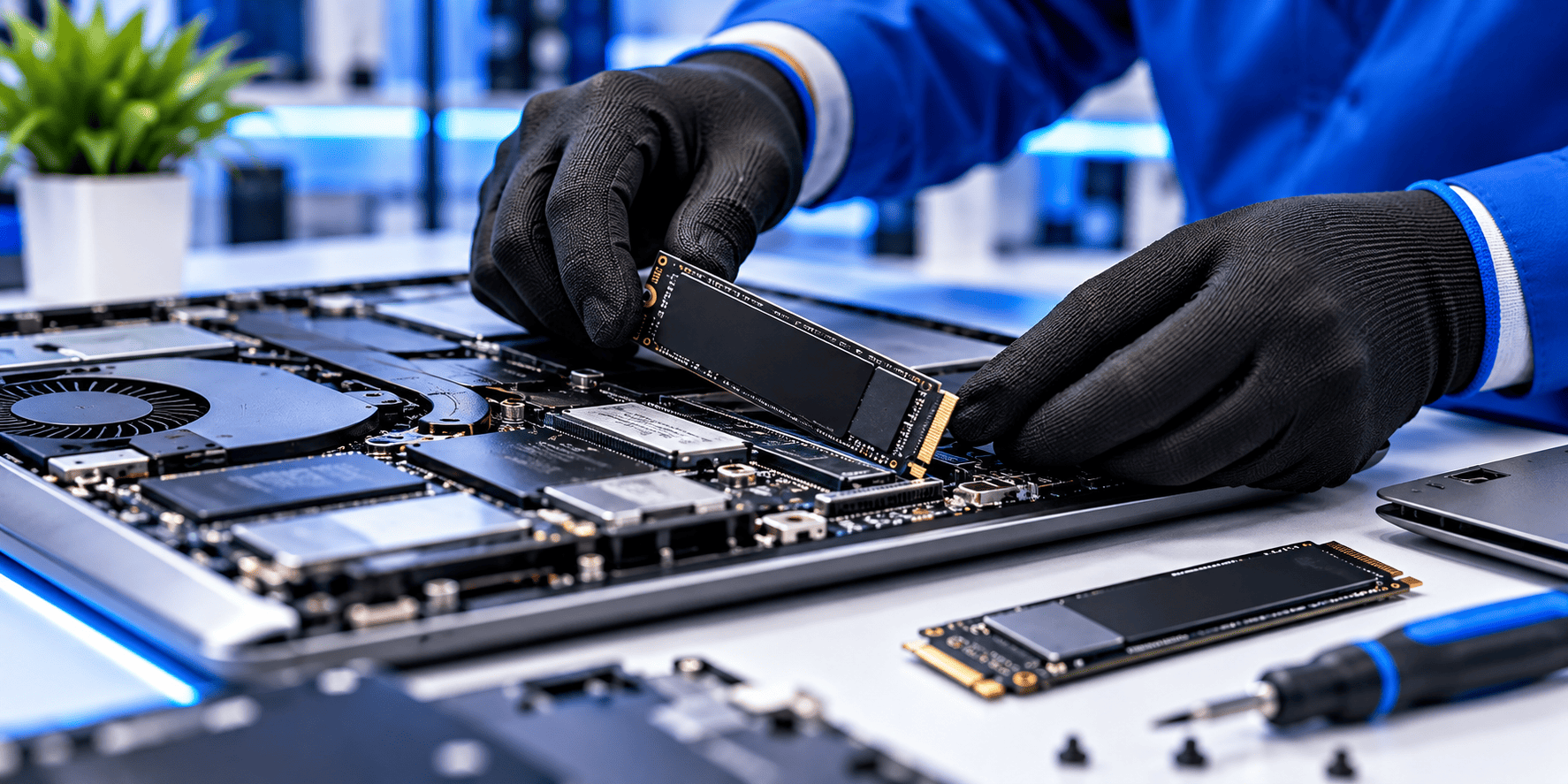 Laptop SSD upgrade service in Chennai with NVMe SSD installation